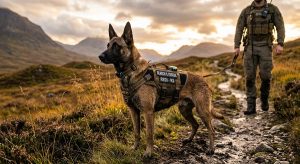 10 Best Tactical K9 Gear Items for Working Dogs (2026) 2 working dog wearing tactical K9 gear