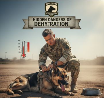 Dog drinking enough water