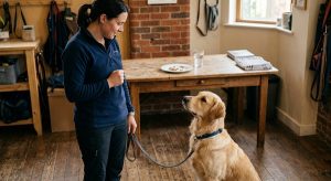 teaching a dog to leave food alone