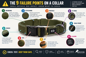 9 Dog Collar Failure Points Infographic