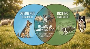 Dog Obedience (learned) and Instinct