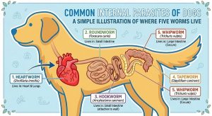 5 Invisible Dog Worms: Symptoms, Risks & Diet Fixes 3 types of worms in dogs and where they live