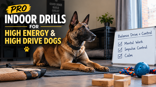 Indoor Drills for High Energy & High Drive Dogs