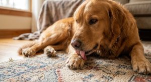 anxious dog compulsive paw licking