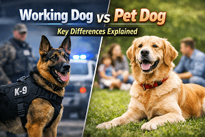 working dog vs pet