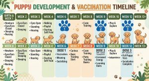 a week-by-week puppy timeline