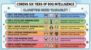 Fastest-Learning Dog Breeds Trainers Love 3 dog learning speed tiers from fewer than 5 repetitions to 100+