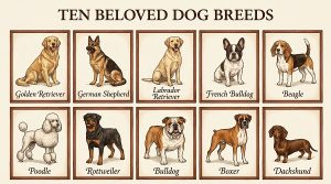 Fastest-Learning Dog Breeds Trainers Love 4 top 10 fastest learning dog breeds collage