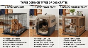 3 dog crate types