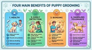 4 main benefits of puppy grooming