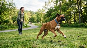 Boxer short coat dog breed