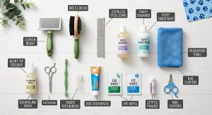  basic puppy grooming kit with labels