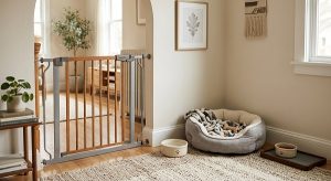 decompression space for a new rescue dog