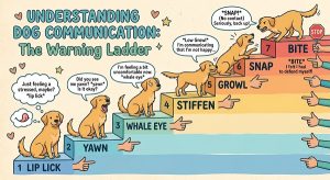 dog aggression body language warning signs ladder