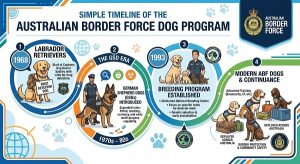 Why Labradors Are the World's Top Detection & Service Dogs 2 Australian Border Force detector dog program timeline