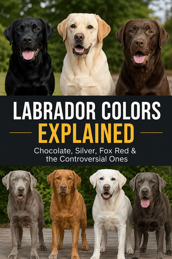 Labrador colors portrait