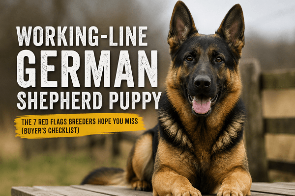 Working-line german shepherd
