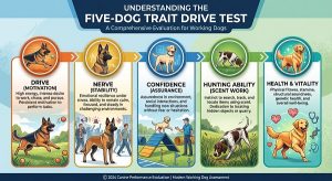 5 dog trait drive test