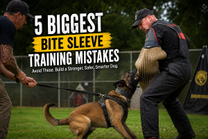 Bite sleeve training in action