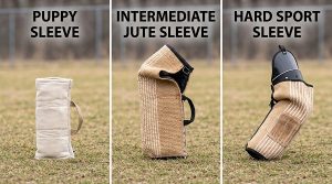 Bite sleeve types by training stage