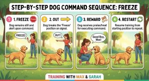 How to teach a working dog to out a toy