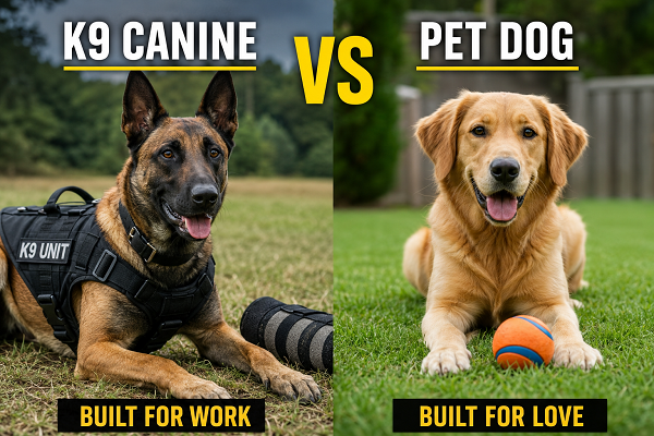 K9 Canine vs. Pet Dog