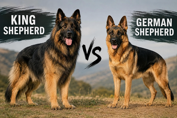 King Shepherd vs German Shepherd showdown