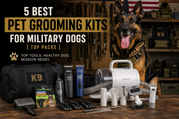 Military-grade grooming tools for working dogs