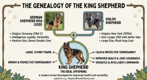 The genealogy of the king shepherd