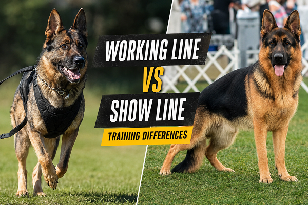 Working vs show line German Shepherds