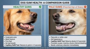 how to check dog gum color for blood loss