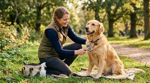 natural flea protection for dogs using a flea comb