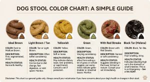 types of blood in dog stool chart