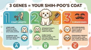 3 genes = your Shih-Poo's coat