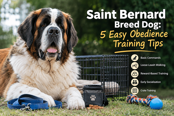 Saint Bernard Obedience Training Tips