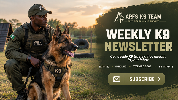 ARFS K9 TEAM WEEKLY DOG/K9 NEWSLETTER