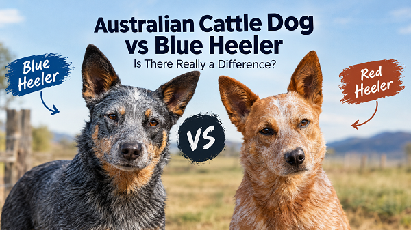 Australian Cattle Dogs Blue vs Red Heeler